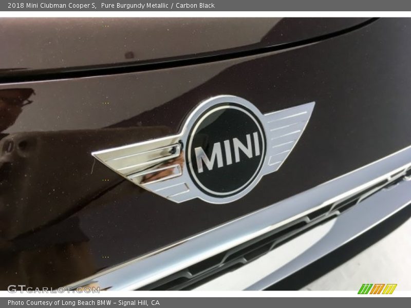 Pure Burgundy Metallic / Carbon Black 2018 Mini Clubman Cooper S