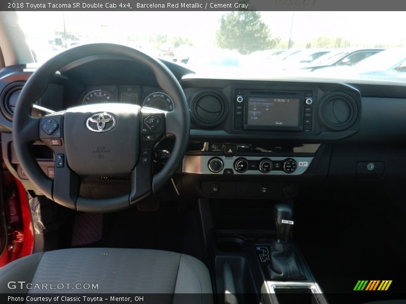 Barcelona Red Metallic / Cement Gray 2018 Toyota Tacoma SR Double Cab 4x4