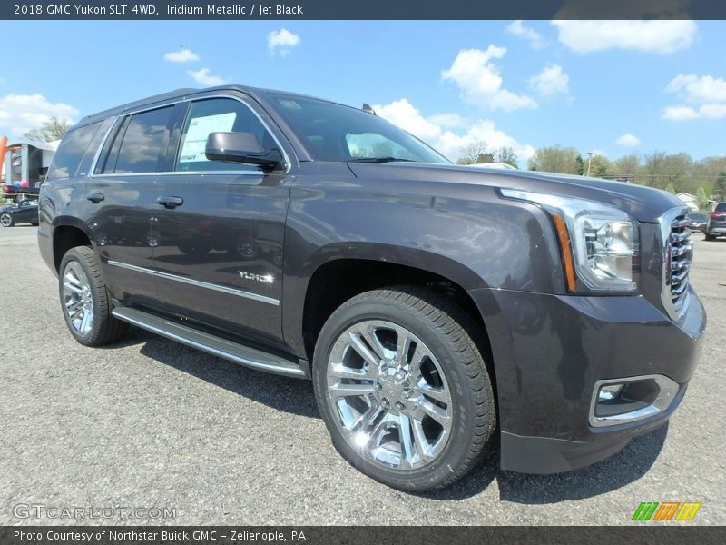 Iridium Metallic / Jet Black 2018 GMC Yukon SLT 4WD