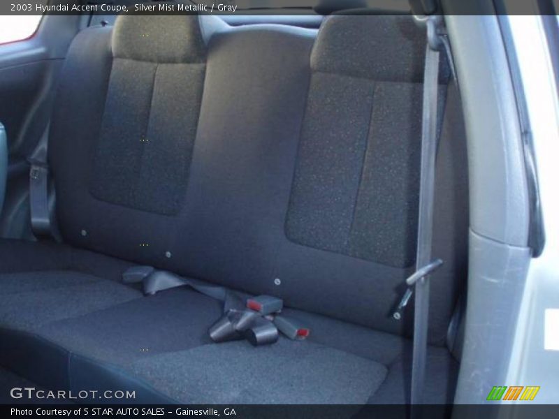 Silver Mist Metallic / Gray 2003 Hyundai Accent Coupe