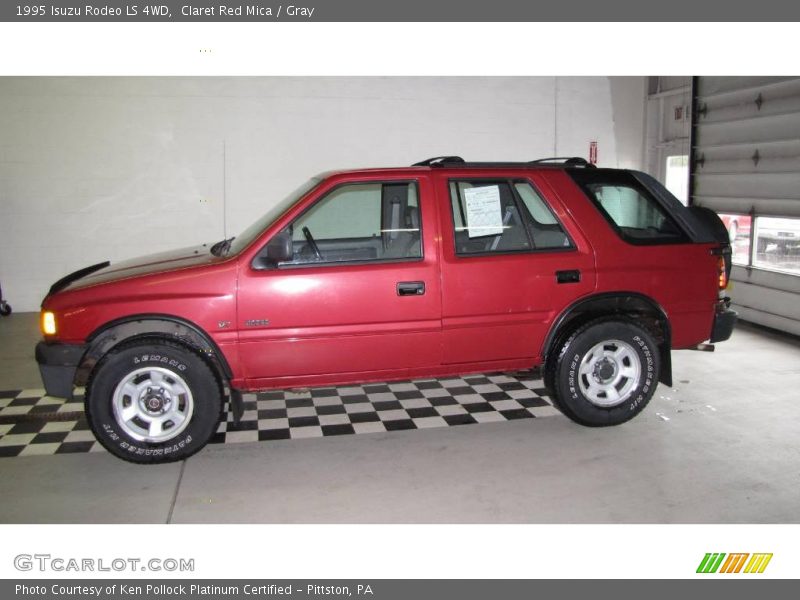 Claret Red Mica / Gray 1995 Isuzu Rodeo LS 4WD