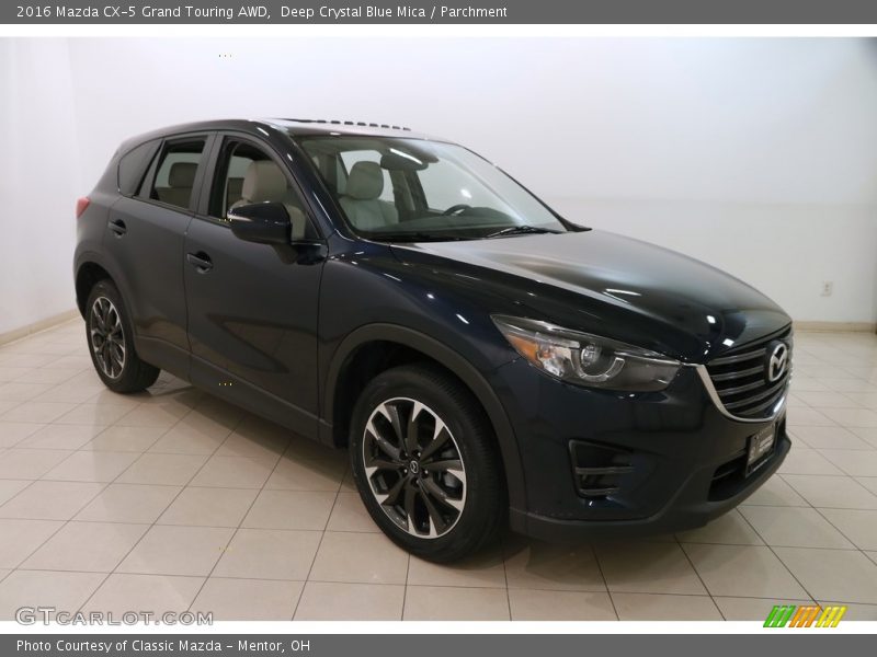 Deep Crystal Blue Mica / Parchment 2016 Mazda CX-5 Grand Touring AWD