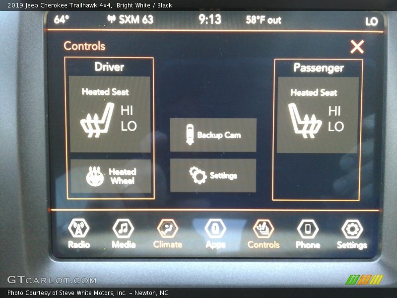 Bright White / Black 2019 Jeep Cherokee Trailhawk 4x4