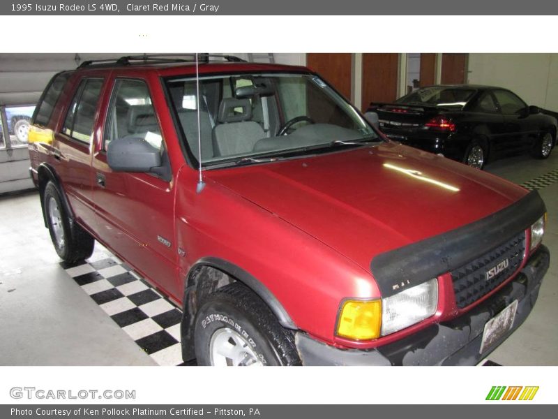 Claret Red Mica / Gray 1995 Isuzu Rodeo LS 4WD