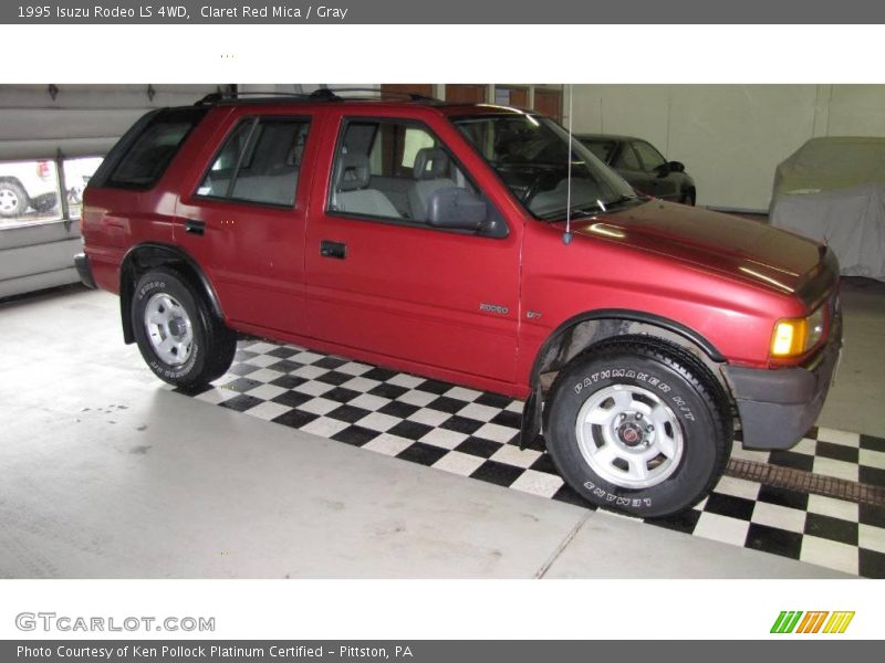 Claret Red Mica / Gray 1995 Isuzu Rodeo LS 4WD