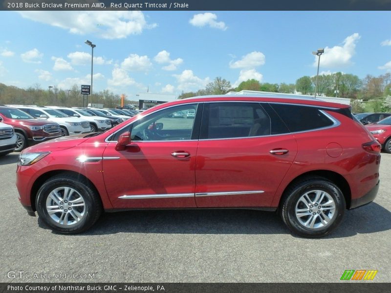 Red Quartz Tintcoat / Shale 2018 Buick Enclave Premium AWD