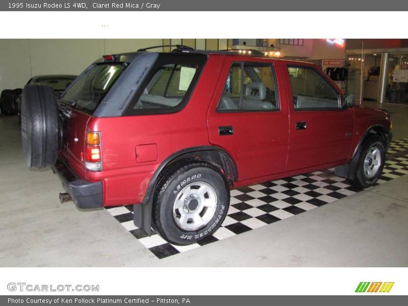 Claret Red Mica / Gray 1995 Isuzu Rodeo LS 4WD