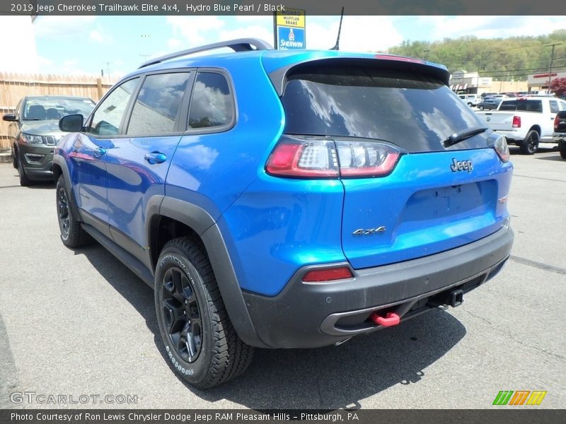 Hydro Blue Pearl / Black 2019 Jeep Cherokee Trailhawk Elite 4x4