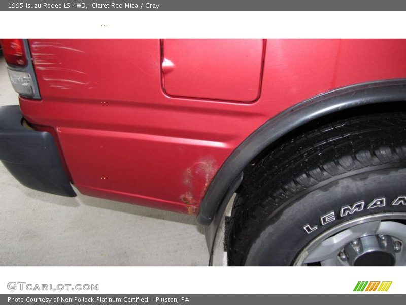 Claret Red Mica / Gray 1995 Isuzu Rodeo LS 4WD