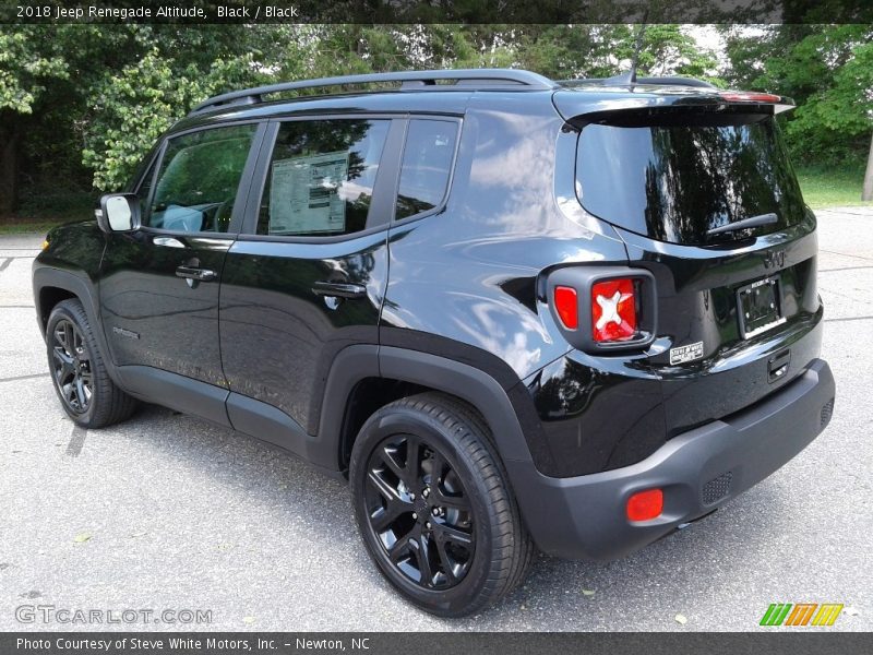 Black / Black 2018 Jeep Renegade Altitude