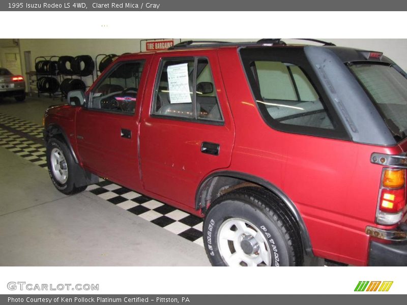 Claret Red Mica / Gray 1995 Isuzu Rodeo LS 4WD