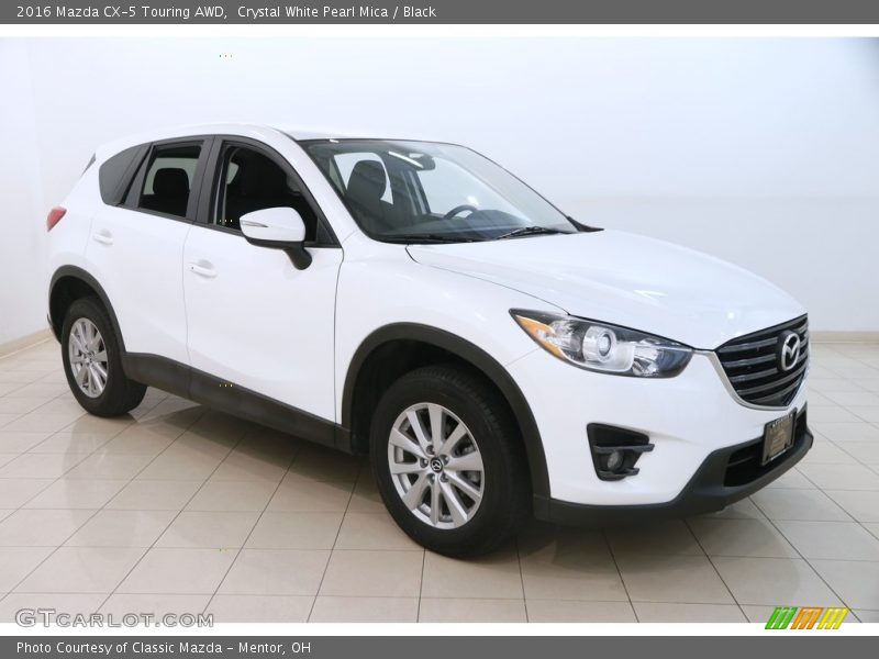 Crystal White Pearl Mica / Black 2016 Mazda CX-5 Touring AWD