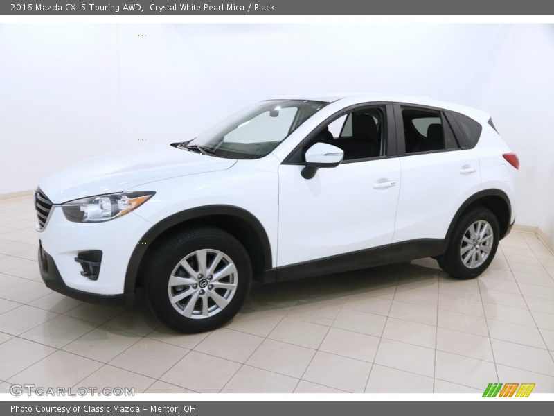 Crystal White Pearl Mica / Black 2016 Mazda CX-5 Touring AWD