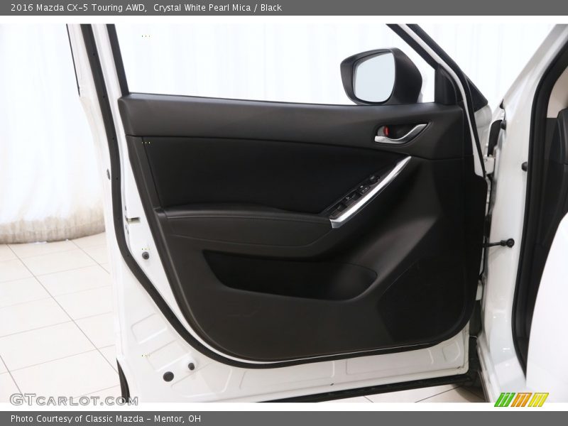 Crystal White Pearl Mica / Black 2016 Mazda CX-5 Touring AWD