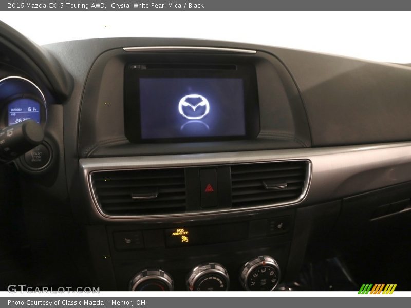 Crystal White Pearl Mica / Black 2016 Mazda CX-5 Touring AWD