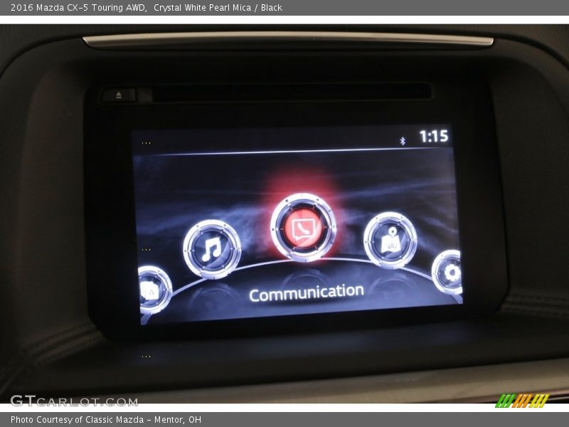 Crystal White Pearl Mica / Black 2016 Mazda CX-5 Touring AWD