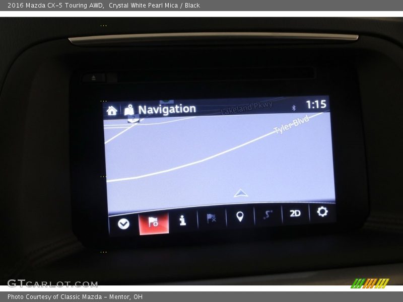 Crystal White Pearl Mica / Black 2016 Mazda CX-5 Touring AWD