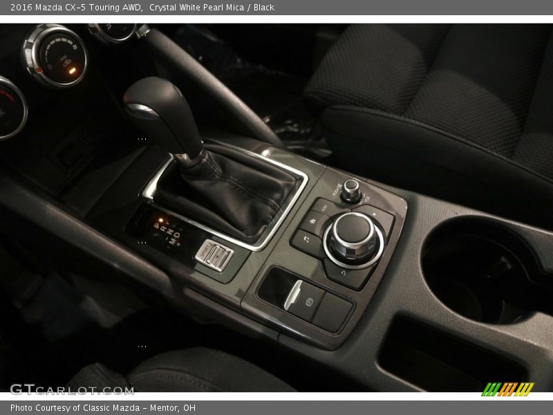 Crystal White Pearl Mica / Black 2016 Mazda CX-5 Touring AWD