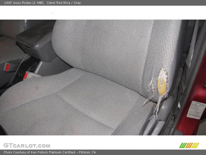 Claret Red Mica / Gray 1995 Isuzu Rodeo LS 4WD