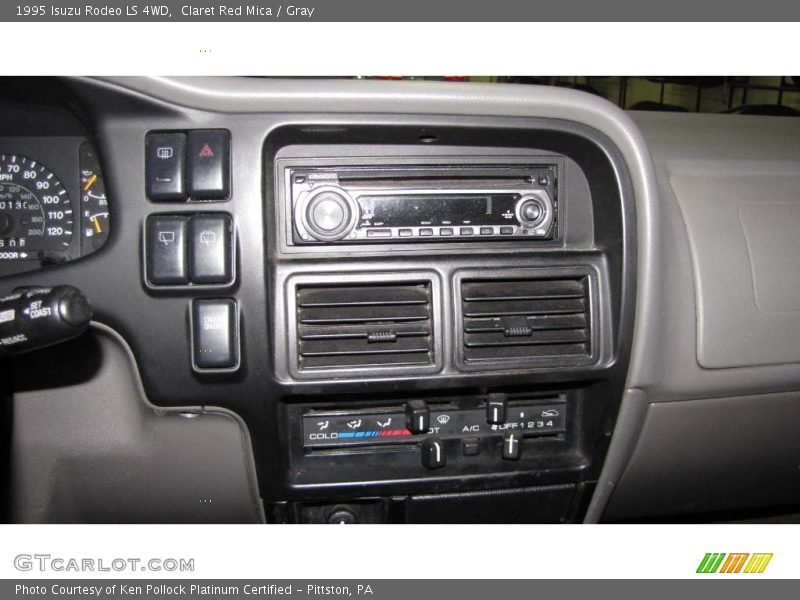 Claret Red Mica / Gray 1995 Isuzu Rodeo LS 4WD