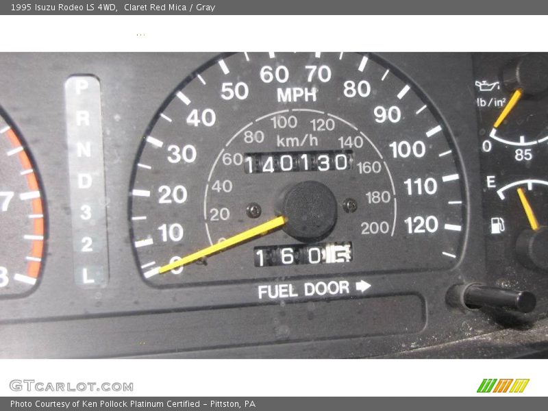 Claret Red Mica / Gray 1995 Isuzu Rodeo LS 4WD