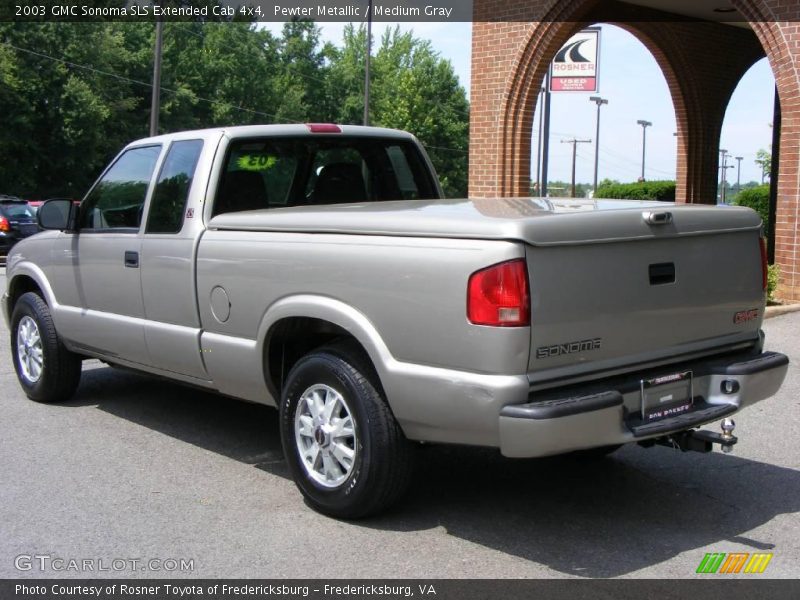 Pewter Metallic / Medium Gray 2003 GMC Sonoma SLS Extended Cab 4x4