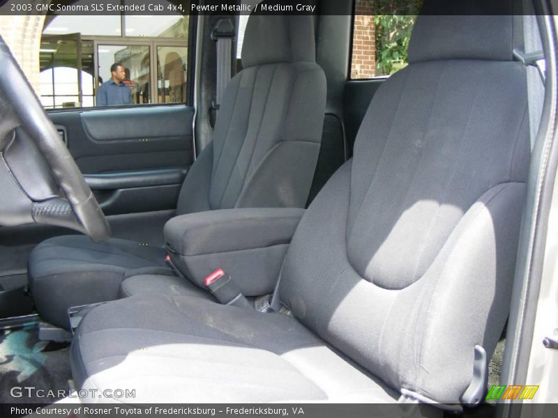 Pewter Metallic / Medium Gray 2003 GMC Sonoma SLS Extended Cab 4x4