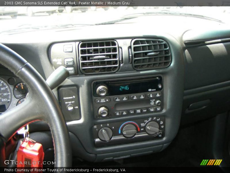 Pewter Metallic / Medium Gray 2003 GMC Sonoma SLS Extended Cab 4x4