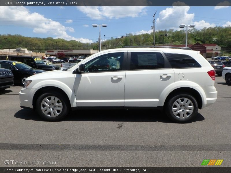 Vice White / Black 2018 Dodge Journey SE