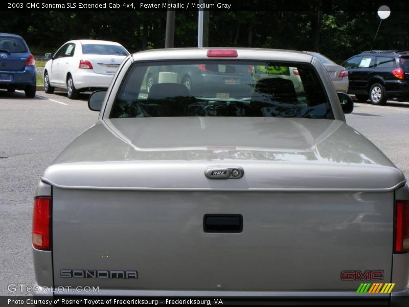 Pewter Metallic / Medium Gray 2003 GMC Sonoma SLS Extended Cab 4x4