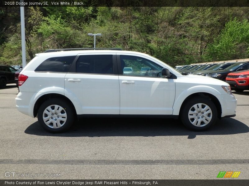 Vice White / Black 2018 Dodge Journey SE