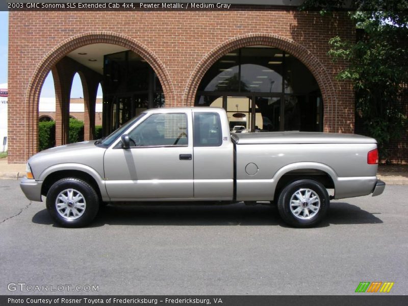 Pewter Metallic / Medium Gray 2003 GMC Sonoma SLS Extended Cab 4x4