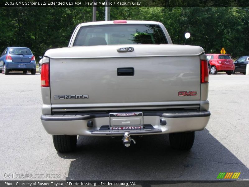 Pewter Metallic / Medium Gray 2003 GMC Sonoma SLS Extended Cab 4x4
