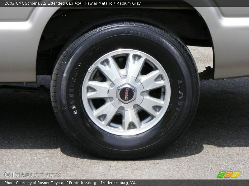 Pewter Metallic / Medium Gray 2003 GMC Sonoma SLS Extended Cab 4x4