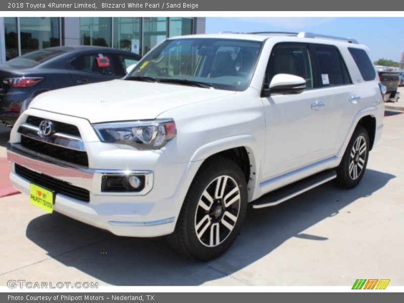 Blizzard White Pearl / Sand Beige 2018 Toyota 4Runner Limited