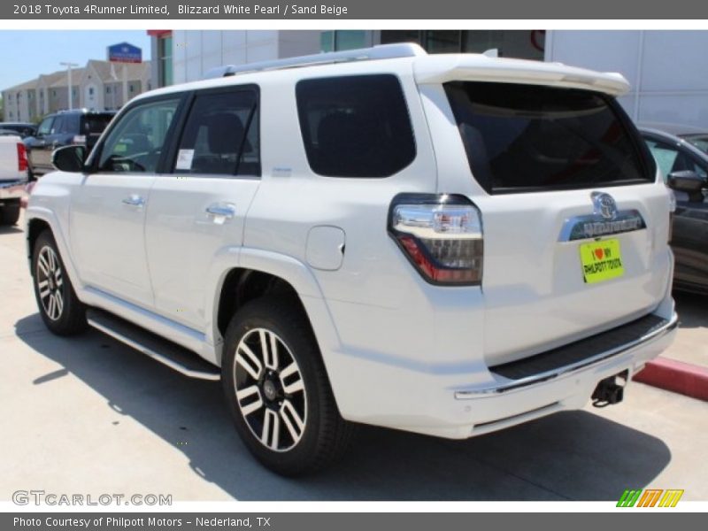 Blizzard White Pearl / Sand Beige 2018 Toyota 4Runner Limited