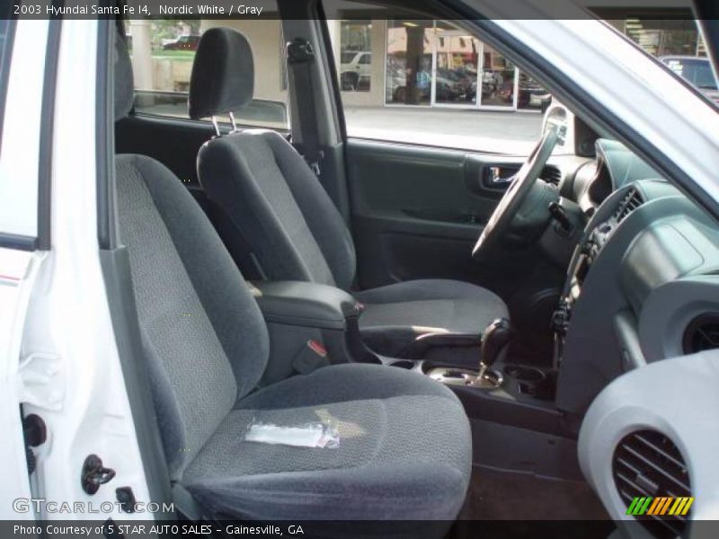 Nordic White / Gray 2003 Hyundai Santa Fe I4
