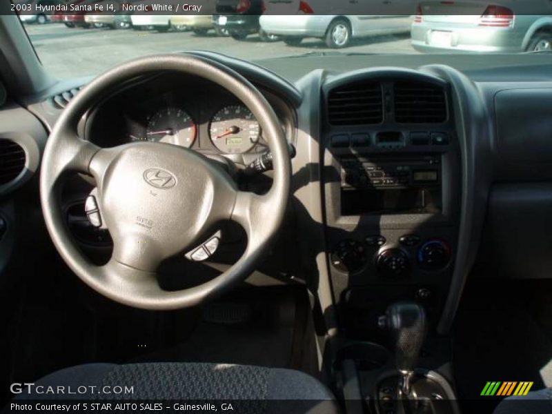 Nordic White / Gray 2003 Hyundai Santa Fe I4