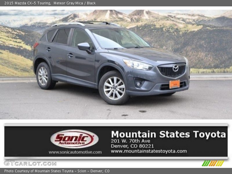Meteor Gray Mica / Black 2015 Mazda CX-5 Touring