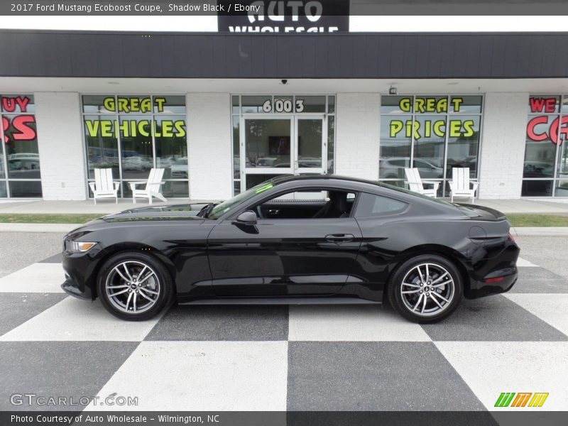 Shadow Black / Ebony 2017 Ford Mustang Ecoboost Coupe