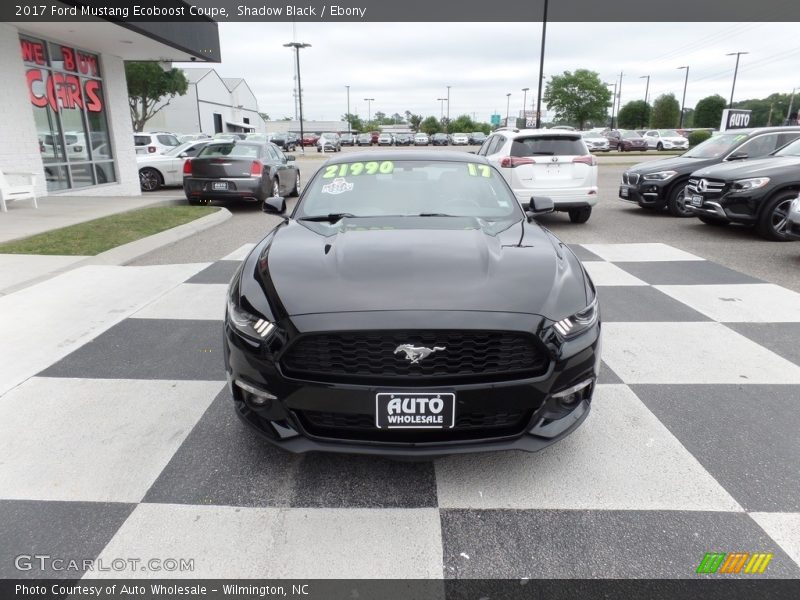 Shadow Black / Ebony 2017 Ford Mustang Ecoboost Coupe