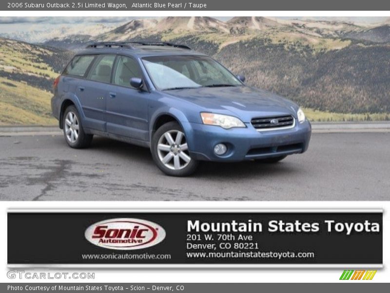 Atlantic Blue Pearl / Taupe 2006 Subaru Outback 2.5i Limited Wagon