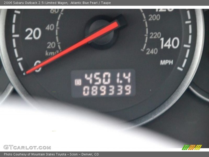 Atlantic Blue Pearl / Taupe 2006 Subaru Outback 2.5i Limited Wagon