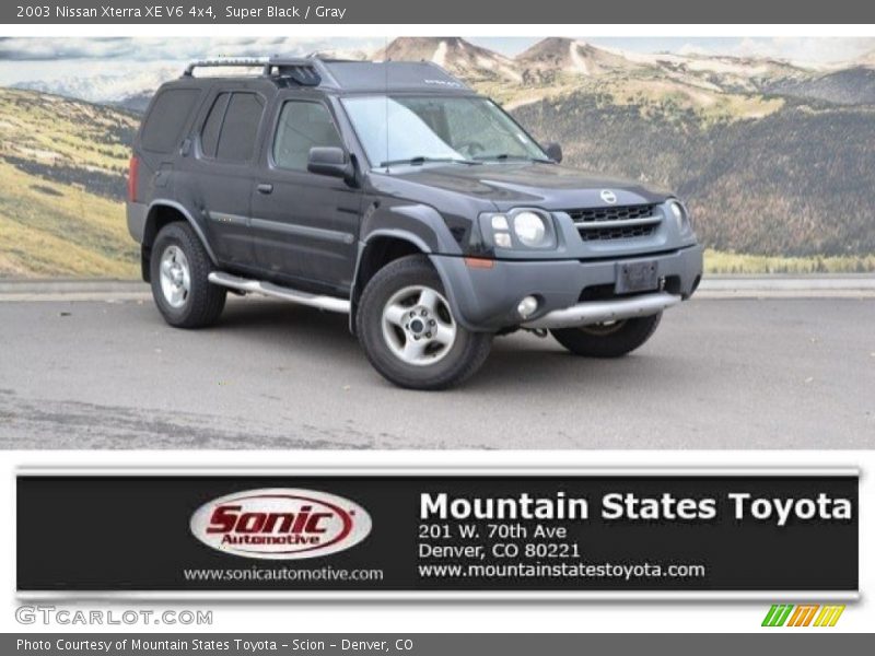 Super Black / Gray 2003 Nissan Xterra XE V6 4x4