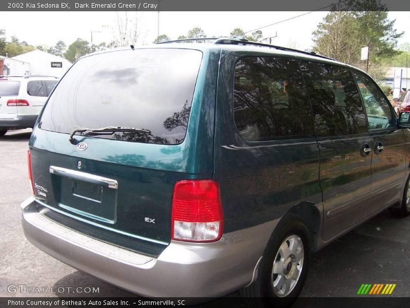 Dark Emerald Green / Gray 2002 Kia Sedona EX