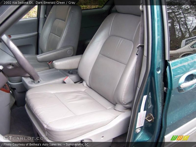 Dark Emerald Green / Gray 2002 Kia Sedona EX