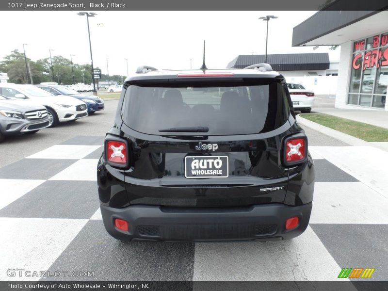 Black / Black 2017 Jeep Renegade Sport