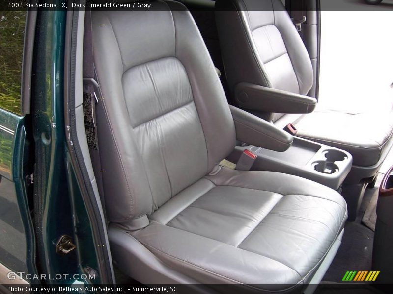 Dark Emerald Green / Gray 2002 Kia Sedona EX