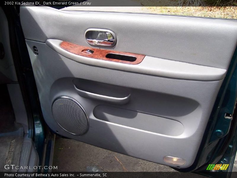 Dark Emerald Green / Gray 2002 Kia Sedona EX