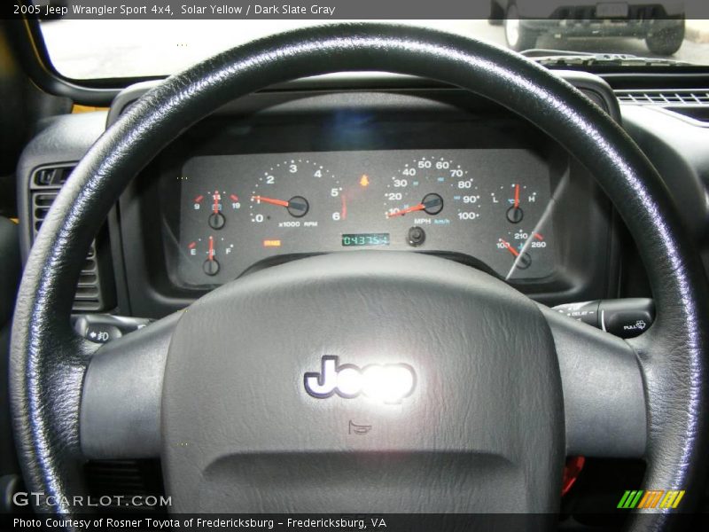 Solar Yellow / Dark Slate Gray 2005 Jeep Wrangler Sport 4x4